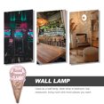thumbnail image 4 of Lámpara de pared LED con letrero de helado, luz de ambiente, decoración para dormitorio infantil, 4 of 6