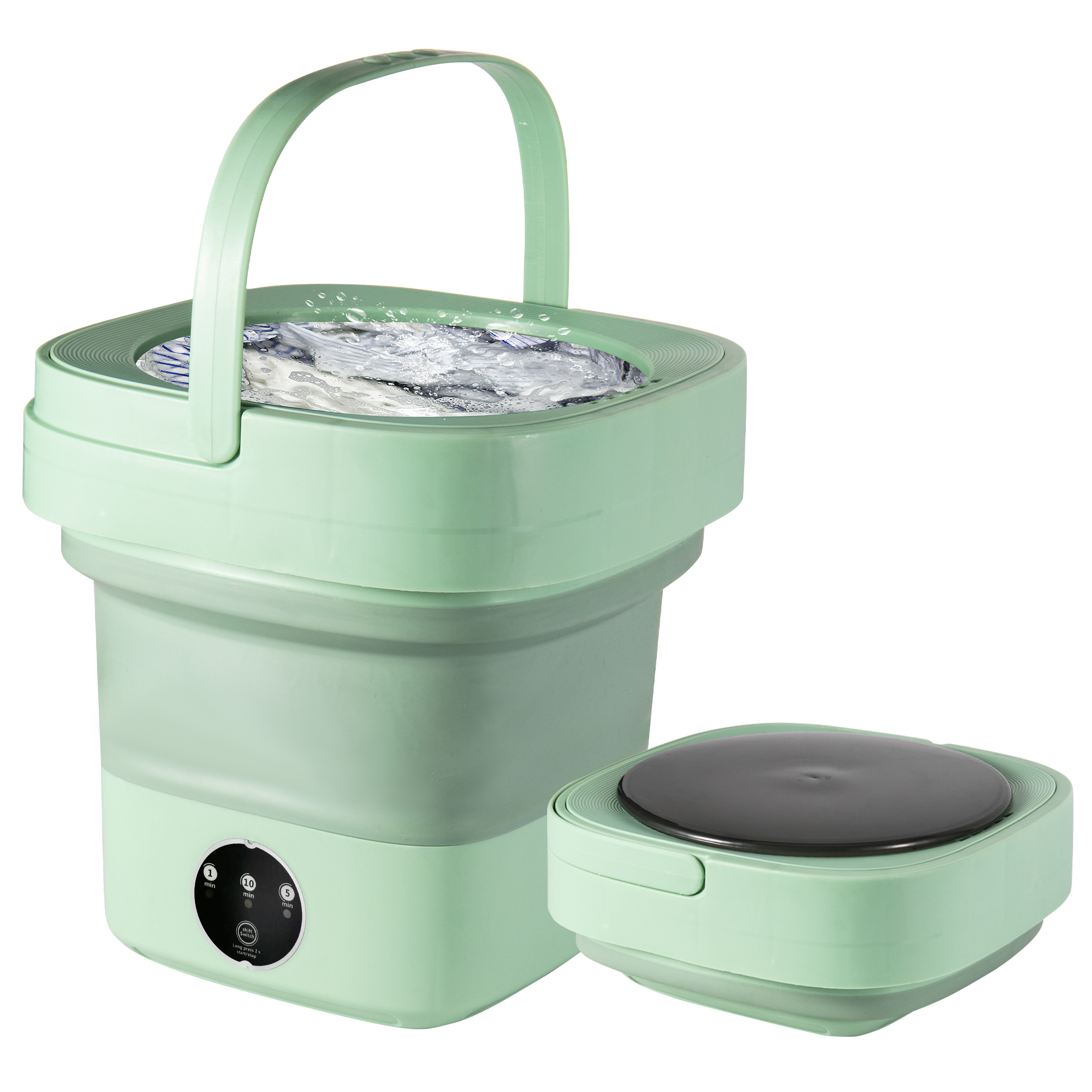 YasTant 6.5L Mini Washing Machine, Foldable Washer, Small Portable