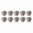thumbnail image 1 of 10-Pack Soft Silicone Hearing Aid Tips, 12mm Double Layer Domes, Washable & Anti-Static, Black Removable Earpiece Covers, 1 of 5