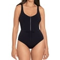 thumbnail image 2 of Women's Skinny Dippers 6540321 Jippa Zip Lock One Piece Swimsuit (Black S), 2 of 6
