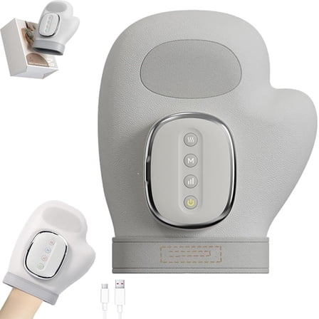 Hand Massager - Cordless Hand Massager with Heat and Compression, 3 Modes, 5 Intensity for Arthritis Carpal Tunnel Pain Relief - Christmas Birthday Gifts for Women & Men