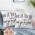 thumbnail image 6 of Throw Pillow Cover Case Give It to God and Go to Sleep Pillow Covers 18x18 Inch Set of 2,Soft Decorative Throw Pillow Case for Living Room Bedroom Sofa Couch Cushion Covers, 6 of 6