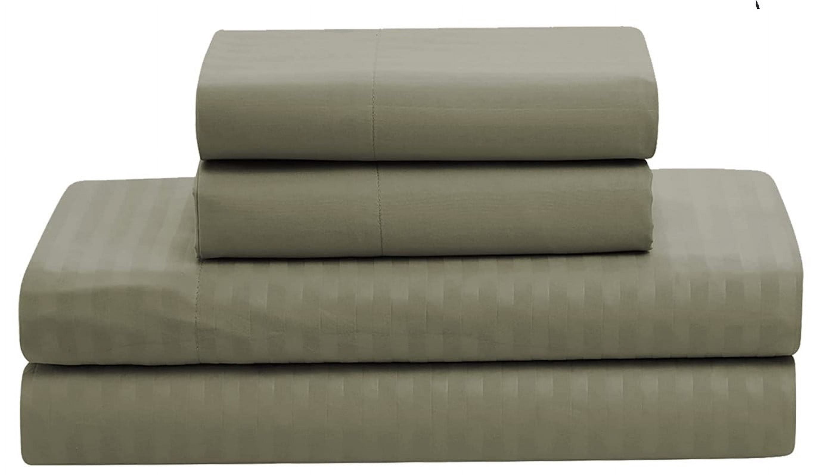 Sweet Home Collection 8-Piece Hotel Style Dobby Stripe Bed in a Bag, Queen