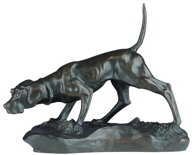 pointer garden statue