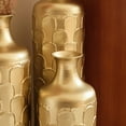 thumbnail image 3 of Handcrafted Metal Floor Vase with Golden Scales, Large Flower Vase(Set Of 3), 3 of 7