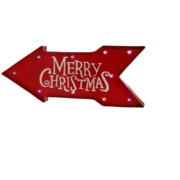merry christmas pre lit sign