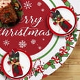 thumbnail image 5 of Merry Christmas Gingerbread Man Round Tablecloth 70 x 70 Inch, Xmas Peppermint Candy Holly Red Berry Decorative Table Cloth Dining Table Cover, Winter Holiday Dinner Party Picnic Decoration, 5 of 7