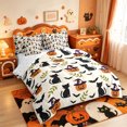 thumbnail image 2 of Manfei Cartoon Halloween 7-Piece Twin Bedding,Pink Pastel Bat Bedding Comforter Set,Reversible, 2 of 7