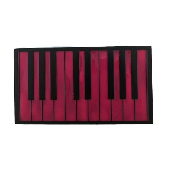 Piano Belt Buckle Musician Good Pianist Hot Pink Black Keyboard Unisex New Color