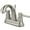 Brushed Nickel, variant on Kingston Brass KS8612DL Concord Two Handle Centerset Lavatory Faucet with Brass Pop-Up