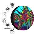 thumbnail image 5 of 17'' Fractal Abstract Art Tire Cover, Universal Spare Wheel Covers, Dust-Proof, Water-Proof, Sun-Proof and Corrosion-Proof, 5 of 9