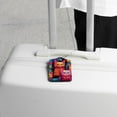 thumbnail image 5 of PhooArto 2 PCS Luggage Tag for Suitcase Bag Tags for Backpacks Baggage Handbag School Instrument Tag Label, Neon Kitten Color Pattern, 5 of 6