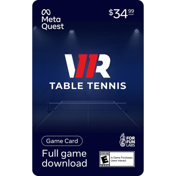 Eleven Table Tennis $34.99 Meta Quest Gift Card