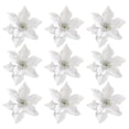 thumbnail image 3 of 36pcs adornos de flores de Navidad brillo adorno de flores artificiales para árbol, 3 of 5