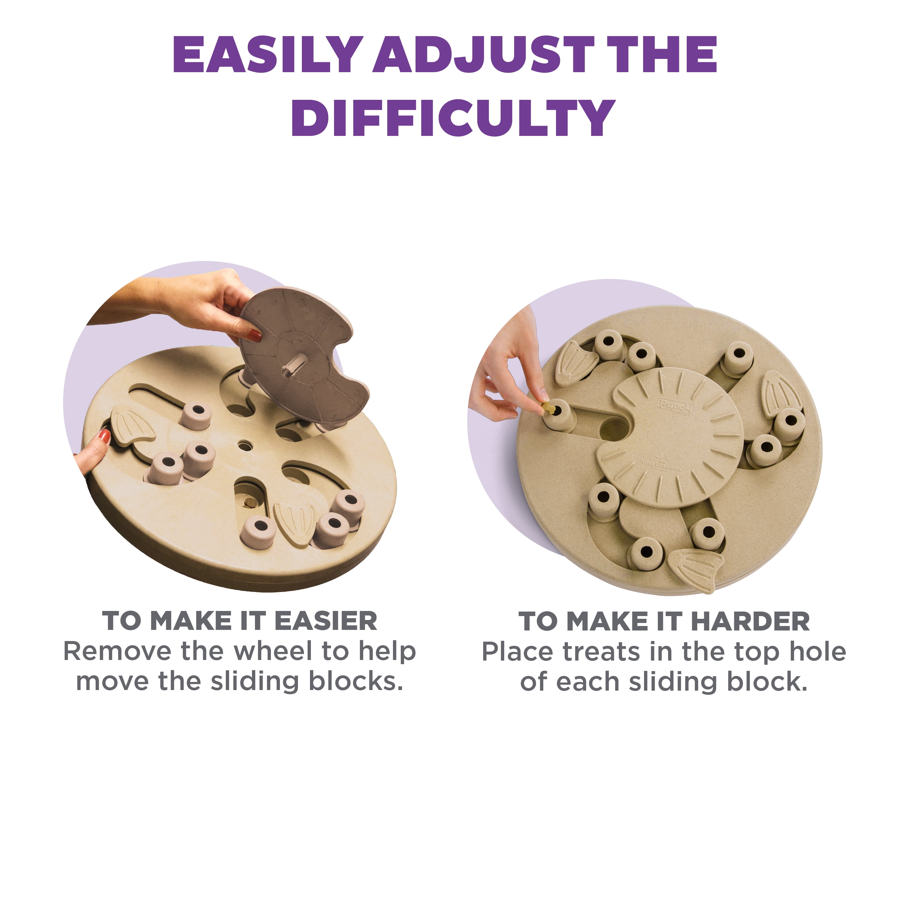 Outward Hound by Nina Ottosson Dog Worker Treat Puzzle Enrichment Toy, Level 3 Advanced, Tan