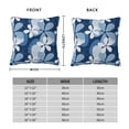 thumbnail image 6 of Wukai Flower Premium Polyester Fleece Pillow Covers with Hidden Zipper Closure,Luxuriously Soft and Durable-12"x12", 6 of 7