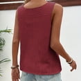 thumbnail image 4 of Cilsoka Women Summer Tank Tops Round Neck Sleeveless Front Pleated Button Down Tunic Casual Outfit 2026 Basic Loose Shirts, 4 of 7