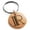 Rose, variant on Stainless Steel Letter R Initial Metro Retro Monogram Engraved Small Medallion Circle Charm Keychain Keyring