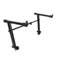 thumbnail image 1 of Piano Keyboard Stand Riser, Metal Structure Keyboard Stand Extension Adapter  for Round Tube Instrument Rack, 1 of 8