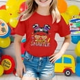 thumbnail image 2 of MEZZALL T-Shirts pour Enfants Garçons Filles Saison Scolaire Col Rond Manches Courtes Tee Été Décontracté T-Shirt Classique, 8-9 Ans, 2 of 4