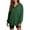 Green, variant on Gaigiky Hoodies for Women Solid Color Fleece Lined V Neck Long Sleeve Sweatshirt with Pocket Oversized Fall Daily Casual Pullover