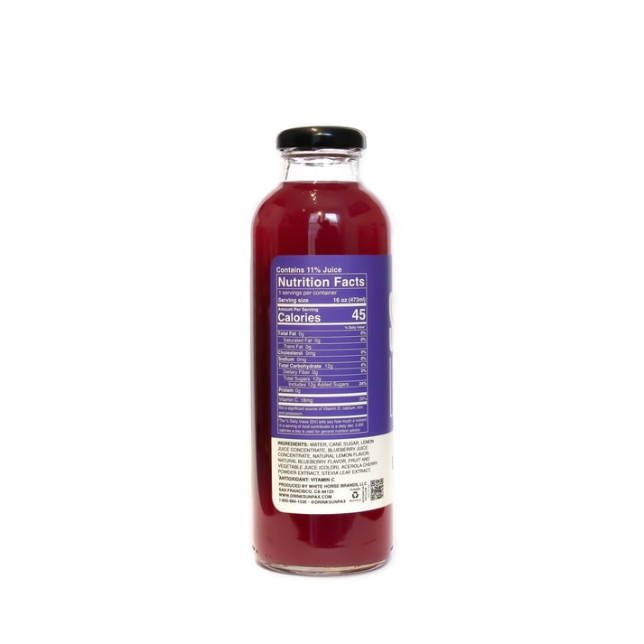 Sunpax Non GMO, All Natural Juice, Blueberry Lemonade, 16 fl oz
