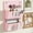 Pink, variant on Wall Mounted Storage Organizer With 2 Layered Pockets Wall Hanging Cloth Bag For Dormitory Bedroom