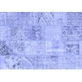 thumbnail image 1 of Ahgly Company Machine Washable Indoor Rectangle Patchwork Blue Transitional Area Rugs, 7' x 9', 1 of 4
