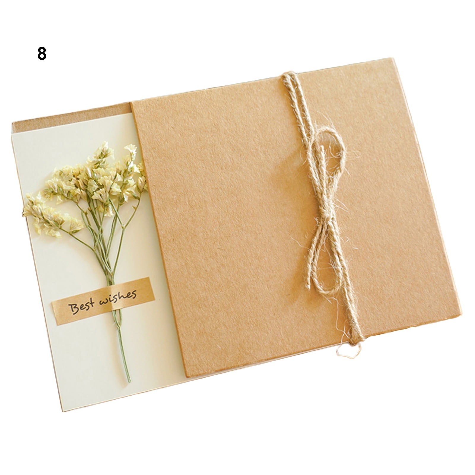 OCUhome Greeting Card,1 Set Birthday Card Eye-catching with Artificial  Flower Kraft Paper Baby Bridal Shower Thank-You Card for Children -  Walmart.com