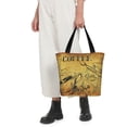thumbnail image 5 of Bingfone Coffee Vintage Women Shoulder Tote Bags Casual Bag Ladies Shopping Handbag, 5 of 7