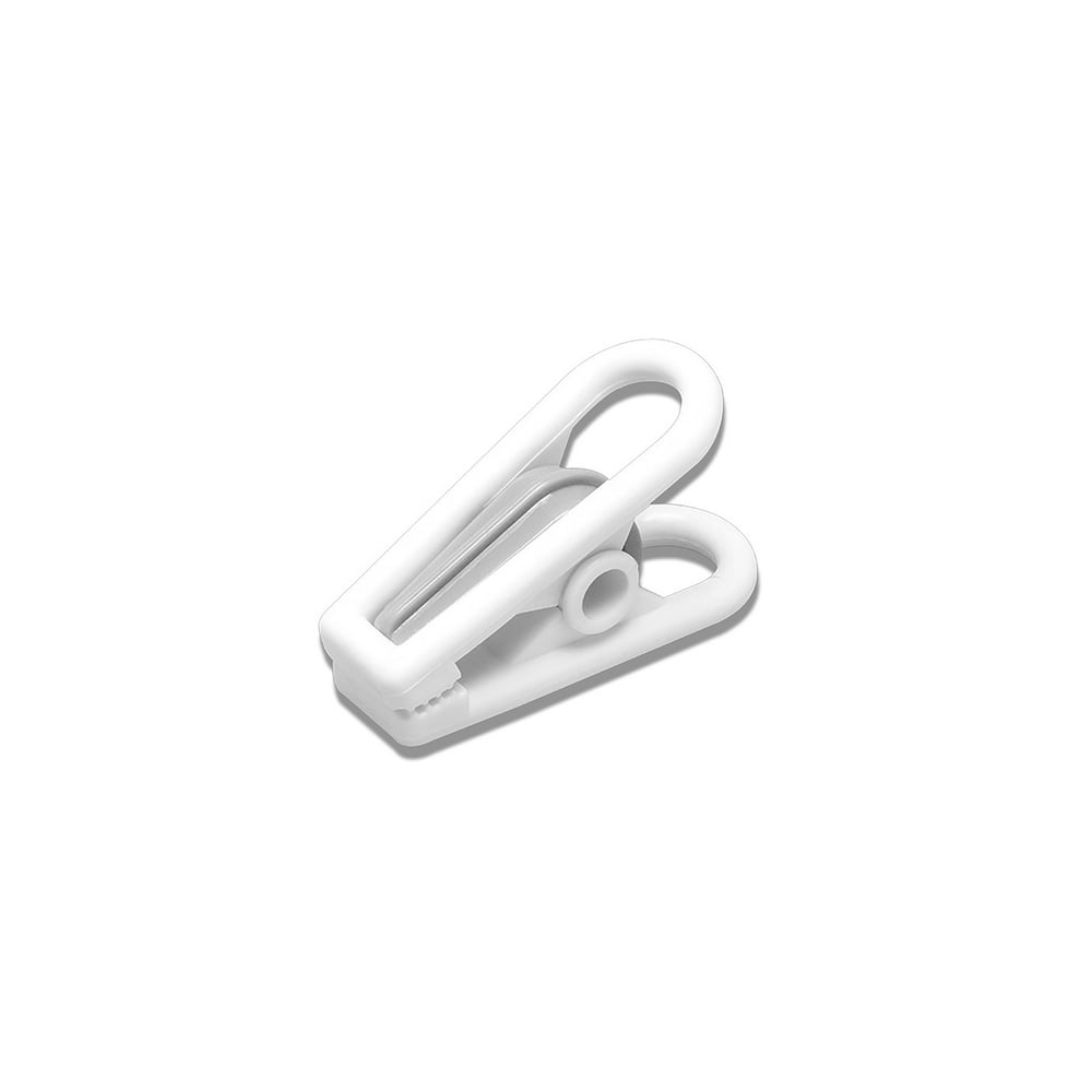 Whitmor 5 in. H x 1.5 in. W x 5.38 in. L Plastic White Hanger Clips 4