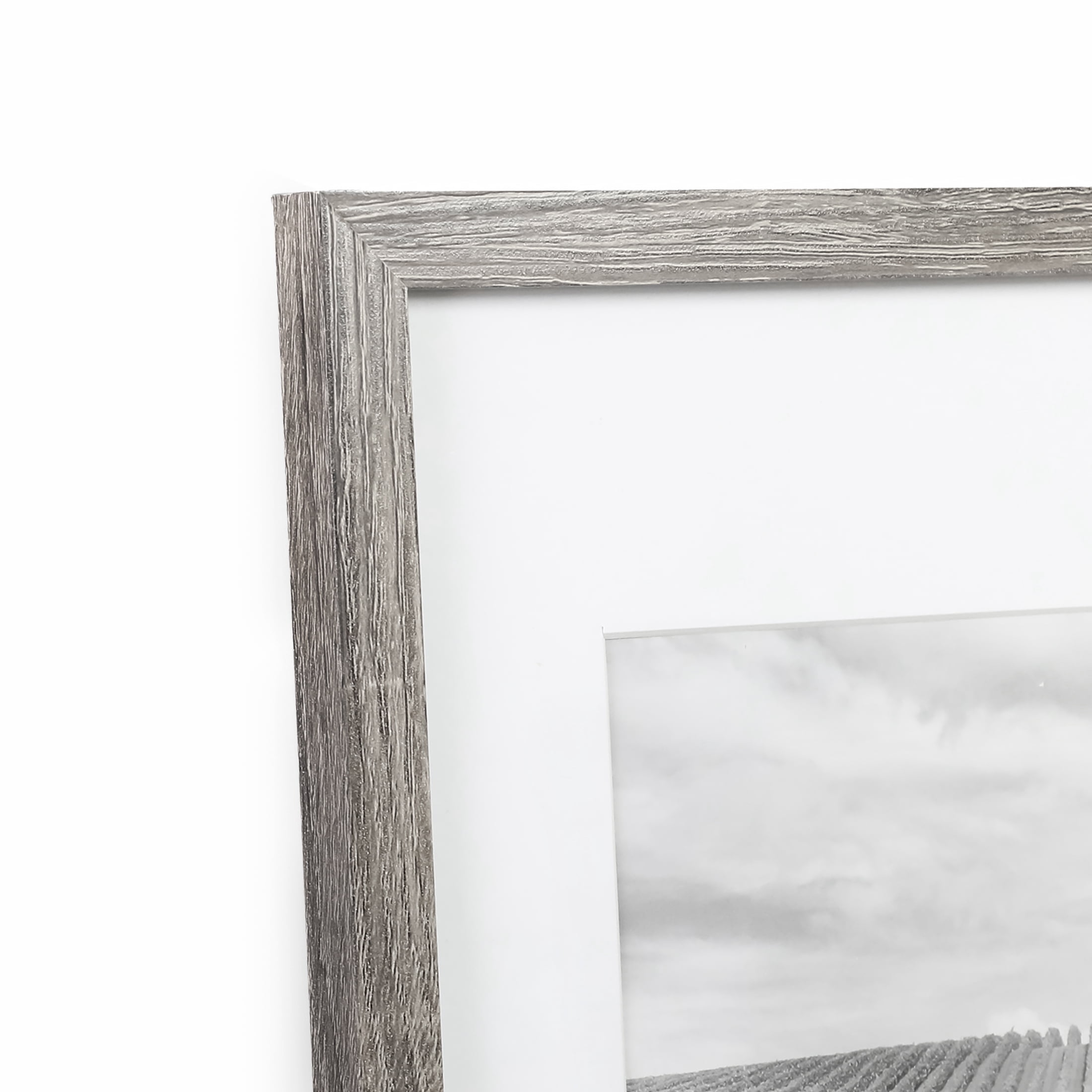 DesignOvation Gallery 11x14 matted to 8x10 Gray Picture Frame Set of 4  213637 - The Home Depot