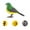 H, variant on Interactive Electronic Songbird Toy for Kids Ages 3-6, Voice-Activated Realistic Bird with Sound Detection, Home & Office Decoration, 12cm Plastic Bird (Batteries Not Included)