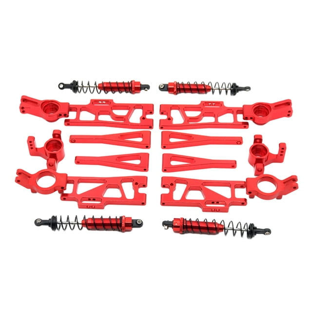 Brazo de suspensión trasero delantero Vogacara RCGOFFLOW Rojo para 1/12 Wltoys