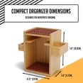 thumbnail image 5 of HEXNUB Stand for AeroPress - Bamboo Organizer Coffee Caddy - Brown Mats, 5 of 7