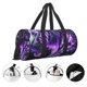thumbnail image 3 of Balery Purple Pattern White Tiger Bolsa de Gimnasio para Mujeres y Hombres, Bolsa de Viaje Impermeable, Bolsa de Fin de Semana con Compartimento para Zapatos y Bolsillo Húmedo, 3 of 6
