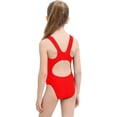 thumbnail image 4 of One Piece Girls Swimsuit Size 8 Girls Bathing Suits Size 8 Ruffle Tankini with Shorts Contrast Trim Bikini Set Adjustable Strap with Chest Pad Cut Out Swimwear, 4 of 4