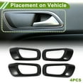 thumbnail image 3 of Cubierta del Tazón del Mango de la Puerta Interior Unique Bargains para Honda Civic 11ª 2022-2024 Negro ABS 4 Pcs, 3 of 6