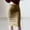 Beige, variant on KIHOUT Clearance Womens Skirts And Dresses Full Length Suede Skirt With Solid Split Deerskin Velvet Skirt With High Waist And Buttocks