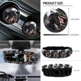 thumbnail image 6 of Jeiento Horse 12 Pack Car Accessories with Front Seat Cover Steering Wheel Cover Seatbelt Cover Armrest Mat Trash Can Mount Pocket Cup Holder Rearview Mirror Cover Keychain Car Decor America Flag, 6 of 7