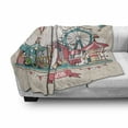 thumbnail image 3 of Circus Soft Flannel Fleece Blanket, Circus Facilities Scenery in Flat Design Style Balloons Children Park Illustration, Cozy Plush for Indoor and Outdoor Use, 50" x 70", Multicolor, by Ambesonne, 3 of 6