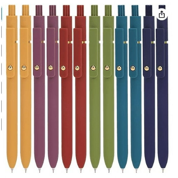 Soyumi Pen Ddaowanx Gel Pens 5 Pcs 0.5mm Pens Fine Point Smooth Writing Pens Desk Accessories For Women 0.8ml