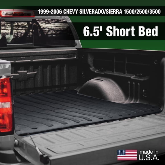 Boomerang Rubber . Bed Mat TM565 Direct Fit; With Raised Edges; Black; Rubber; Tailgate Liner/Mat Not Included