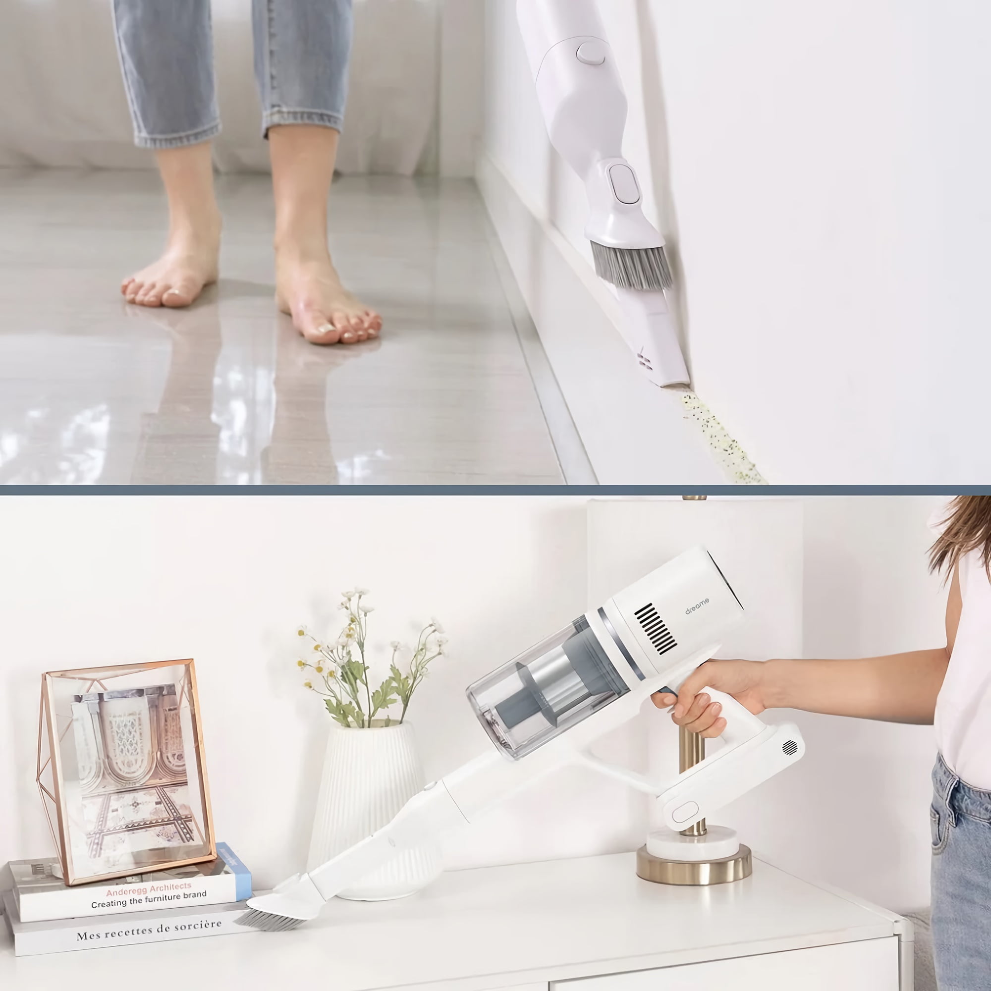 Cordless Vacuum Cleaner, 350W Lightweight Stick Vacuum with 20Kpa Powerful Suction, LED Display for Home, Hard Floor, Pet Hair