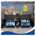 thumbnail image 5 of 2 Door Tool Cabinet, Rolling Garage Storage Locker with Drawer, Lockable Metal Tool Chest with Wheels, Heavy Duty Steel Cabinet for Workshop, H35.4" x W30.3" x D18", 5 of 7