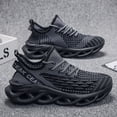 thumbnail image 4 of PLERISE Men's Breathable Woven Sneakers, Lightweight Comfortable Running Shoes with Supportive Sole for Walking, Hiking, Gym, and Everyday Casual Wear, 4 of 9
