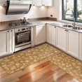 thumbnail image 3 of Kitchen Rugs Sets Of 2,Golden Christmas Snowflake Pattern Anti Fatigue Kitchen Mat Rugs Non Slip Washable,Decorative Kitchen Floor Mats for Kitchen,Sink,Laundry,17"X47", 3 of 5