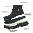 thumbnail image 4 of Vantalaria Waterproof Steel Toe Boots For Men Comfortable Safety Work Boots Indestructible Shoes Non Slip Puncture Resistant Industrial Construction Boots, 4 of 7