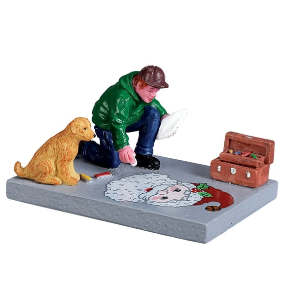 Lemax Sidewalk Chalk Artist