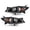 Clear lens Black Housing Amber Reflector, variant on CROSSDESIGN Headlight Fit for Mazda 3 Sedan 2004-2009